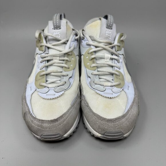 Nike Air Max 90 Futura Womens Size 8 White Gray Athletic Shoes Sneakers - Picture 4 of 9